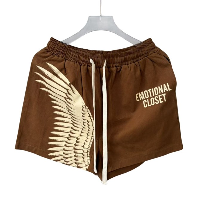 Elastic Waist Shorts Wing Logo Casual Streetwear Sweat Shorts 2 colors 28977961