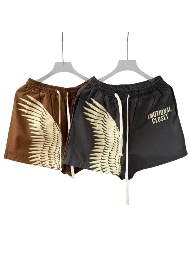 Elastic Waist Shorts Wing Logo Casual Streetwear Sweat Shorts 2 colors 28977961