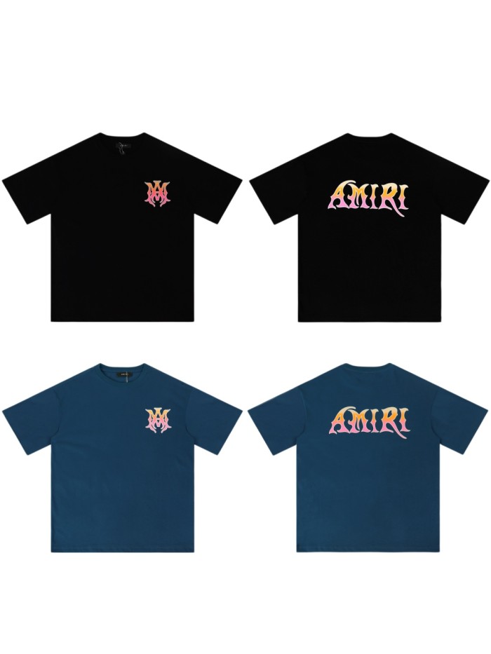 Pink Orange Gradient Logo Graphic Print Tee 2 colors 28979012