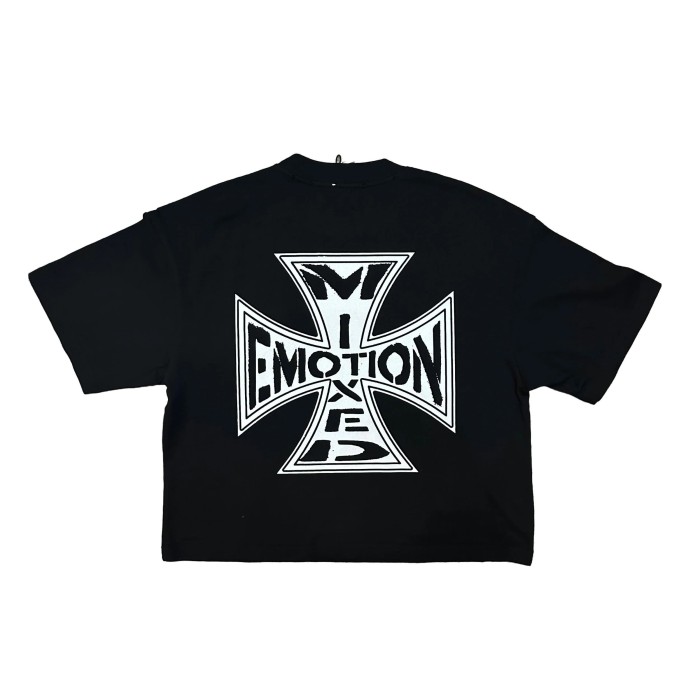 Cross Print Vintage T-Shirt - Distressed Washed Streetwear tee 2 colors 28978760