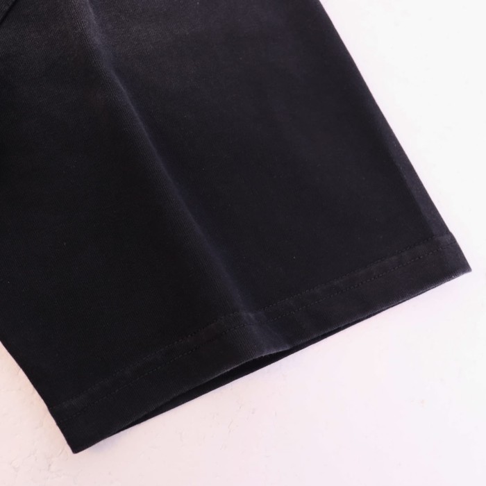 Floral Logo Print Vintage Black Oversized T-Shirt Tee 28979053