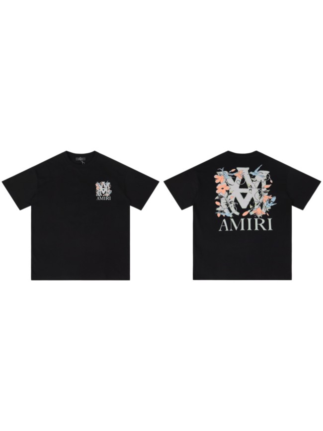 Floral Logo Print Vintage Black Oversized T-Shirt Tee 28979053