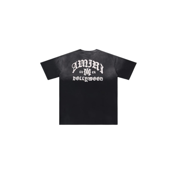 High Street Gothic Letter Gradient Print Washed tee 2 colors 28979019