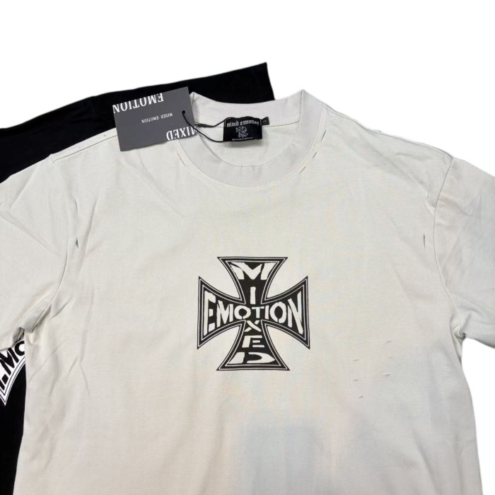 Cross Print Vintage T-Shirt - Distressed Washed Streetwear tee 2 colors 28978760