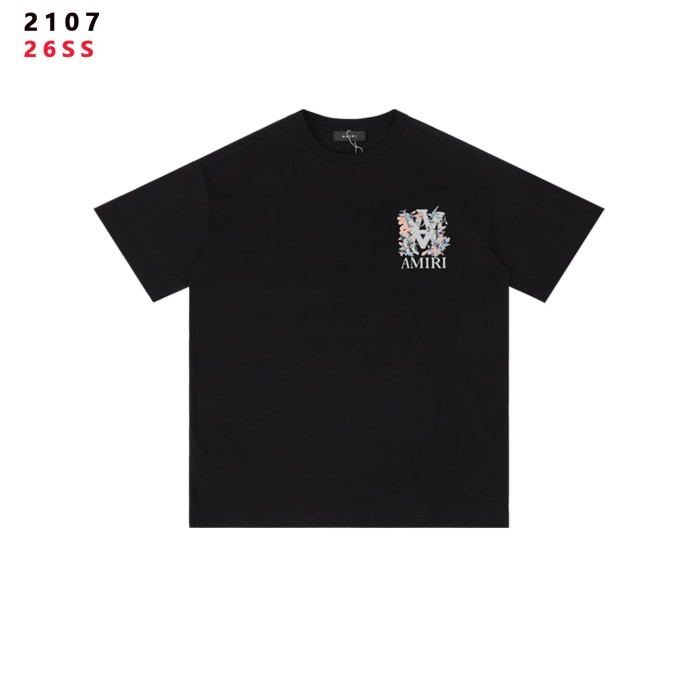 Floral Logo Print Vintage Black Oversized T-Shirt Tee 28979053