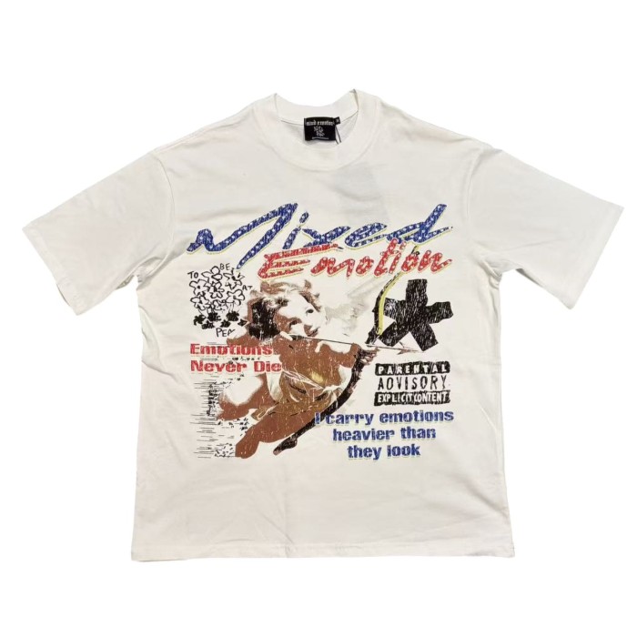 Vintage Cupid Print T-Shirt - Unisex Oversized Streetwear tee 28978776
