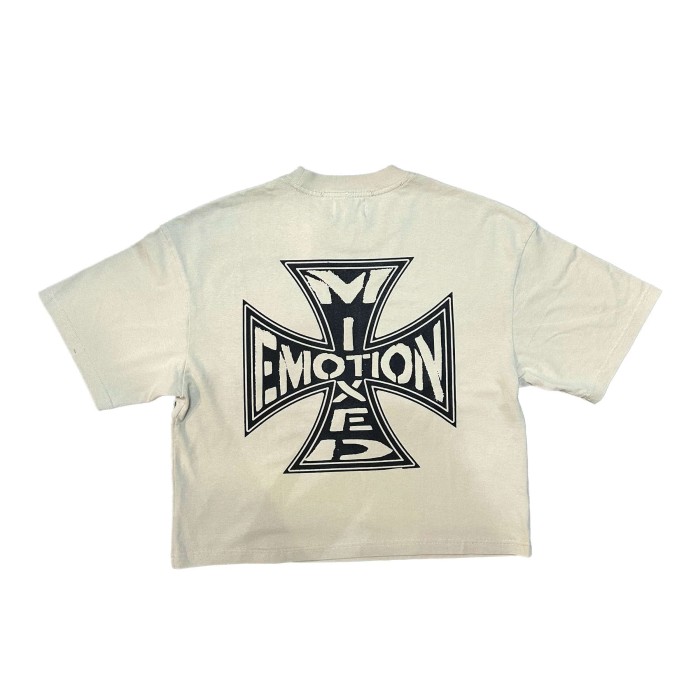 Cross Print Vintage T-Shirt - Distressed Washed Streetwear tee 2 colors 28978760
