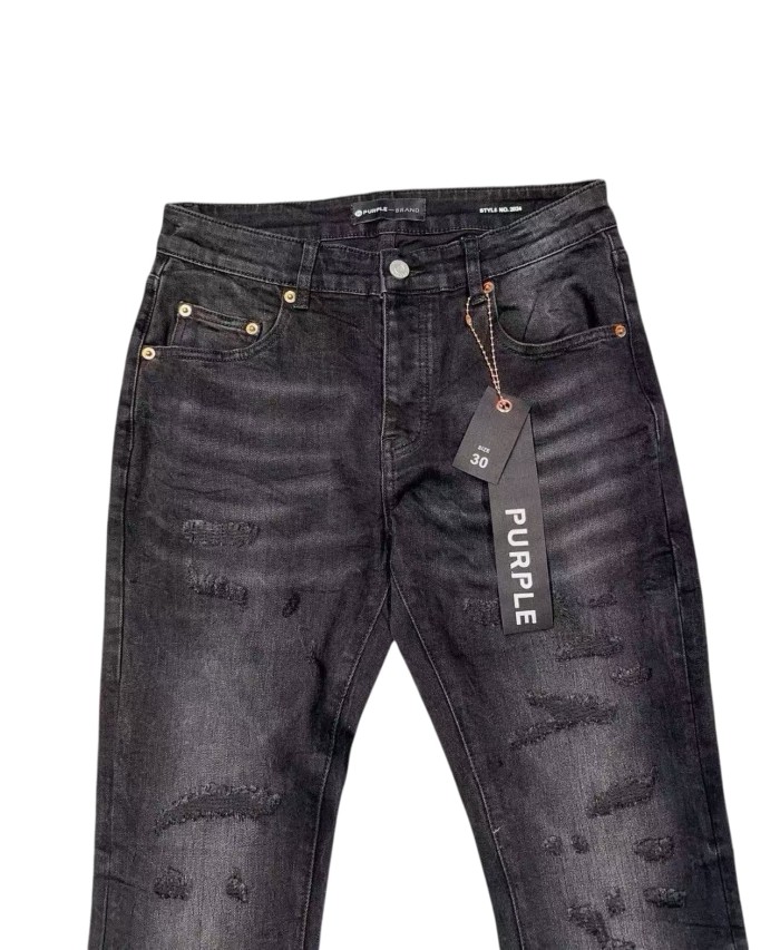 1:1 quality version Black Washed Ripped Flare Denim Pants 28997718