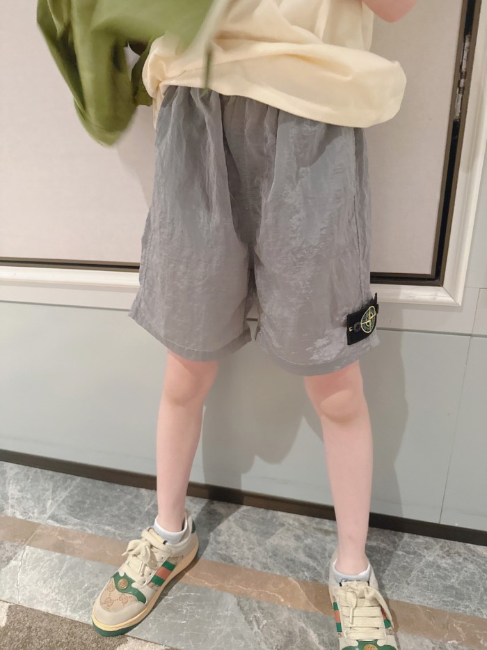 Nylon Metal Shorts in Grey for Kids 29008944