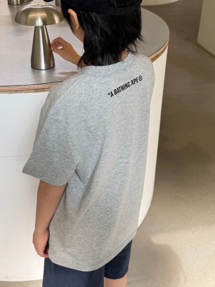 Ape Head Number & Letter Print T-Shirt for Kids 2 colors 29006361