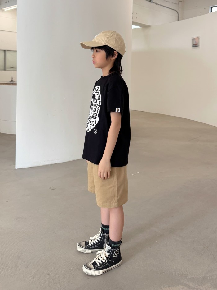 Ape Head Number & Letter Print T-Shirt for Kids 2 colors 29006361