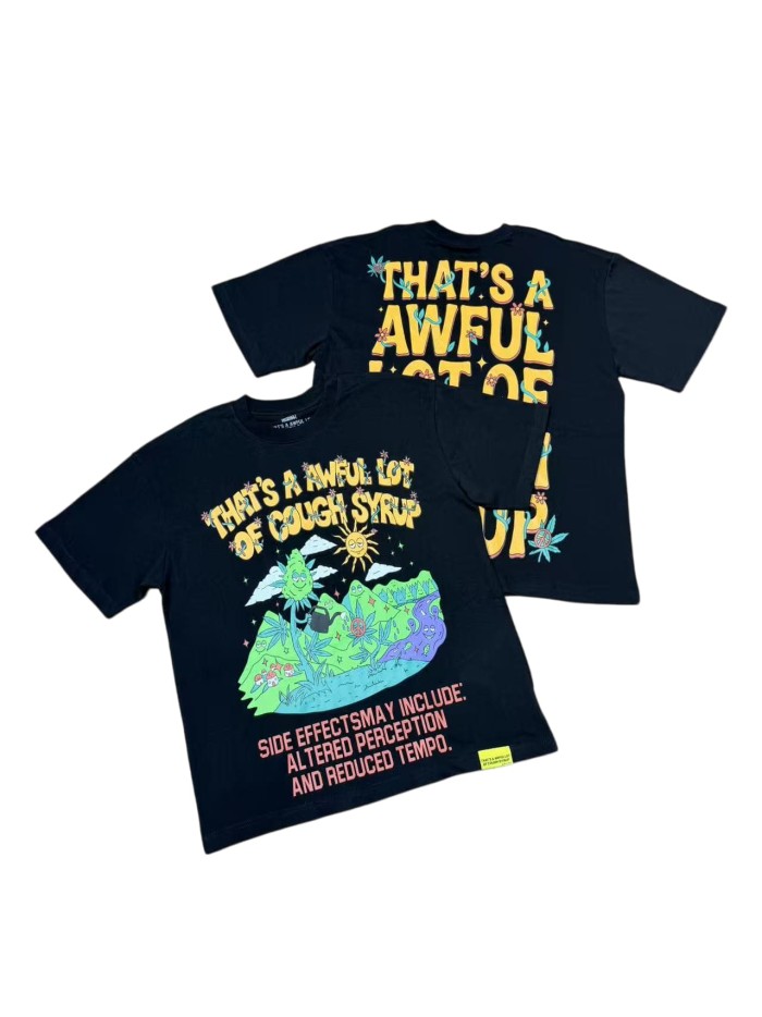 Psychedelic Sun Plant Print Tee 2 colors 29010783