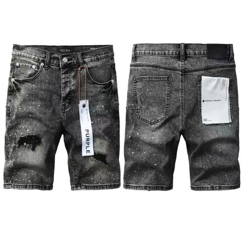 1:1 quality vesion Washed Rhinestone-Embellished Distressed Denim Shorts 29018282