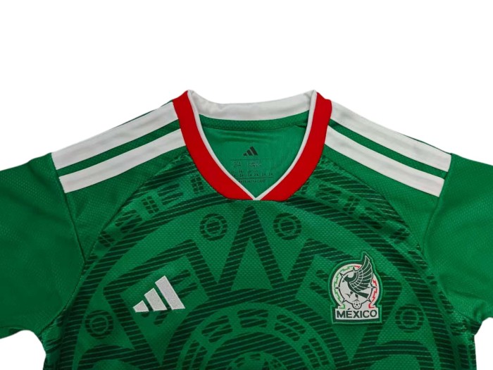 2026/2027 Green Eagle Mexico Home Jersey Set for Kids 29030347