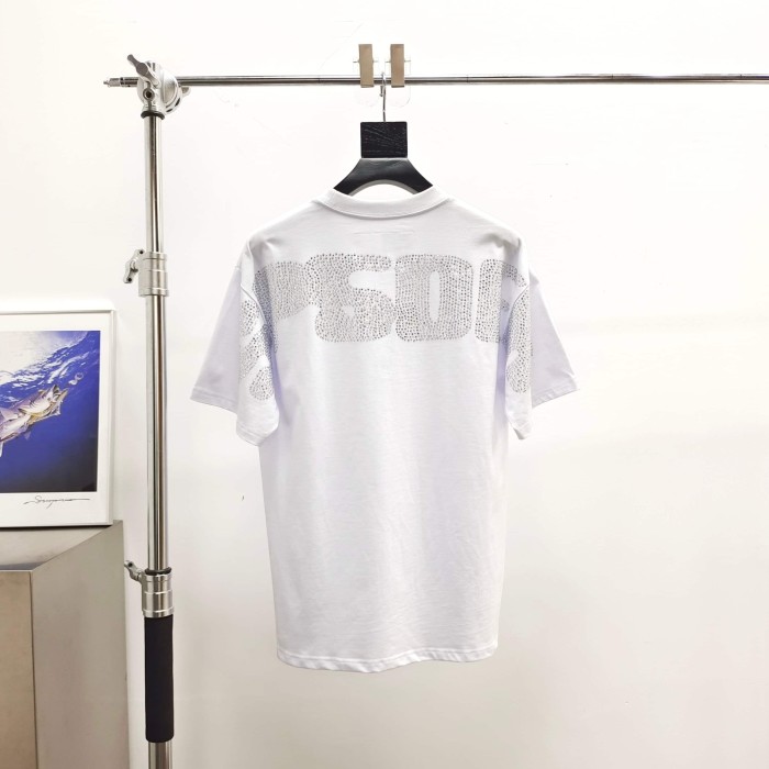 [Big & Tall for weights up to 220 lbs]1:1 quality version Cross Spider Web Rhinestone Tee 2 colors 29033212