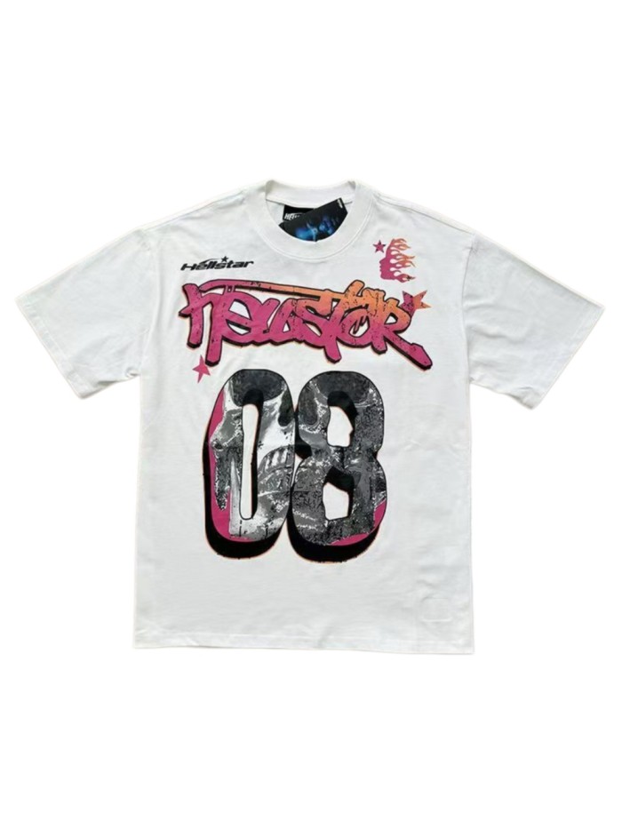 Retro Hellstar  08  Graffiti Print Streetwear Oversized T-shirt 2 colors 29032791