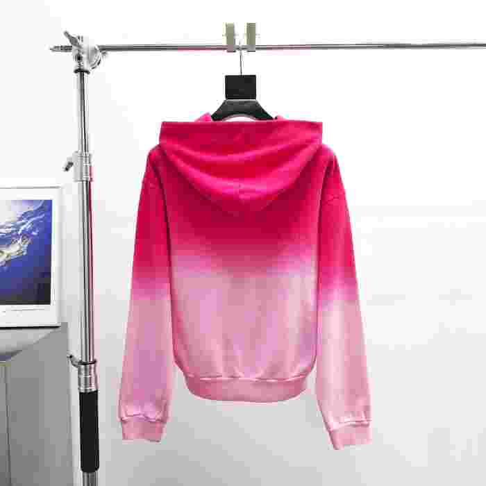[Big & Tall for weights up to 220 lbs]1:1 quality version Red Pink Dip Dye Print Hoodie & Pants Set 29033218