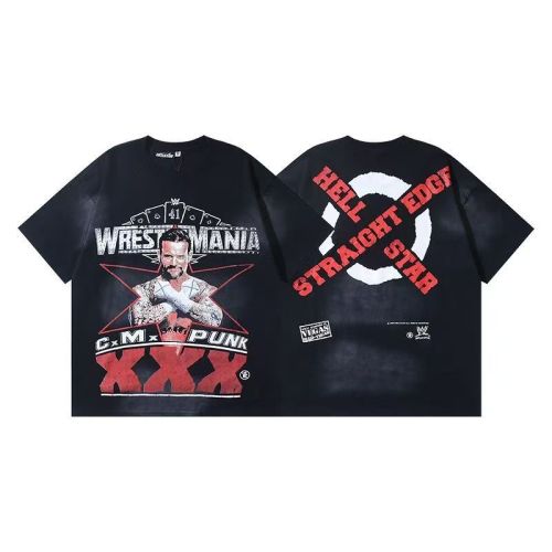 Punk WrestleMania Straight Edge Oversized T-shirt 29033246