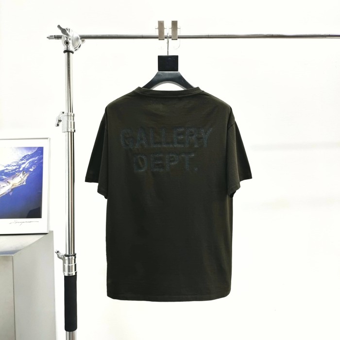 [Big & Tall for weights up to 220 lbs]1:1 quality version Black Letter Dark Brown Basic Print Tee 29033205