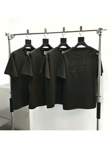 [Big & Tall for weights up to 220 lbs]1:1 quality version Black Letter Dark Brown Basic Print Tee 29033205