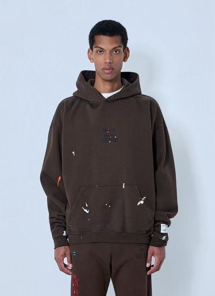 [Big & Tall for weights up to 260 lbs]1:1 quality version Small French Hand-Printed Hoodie & Pants Set 29033210