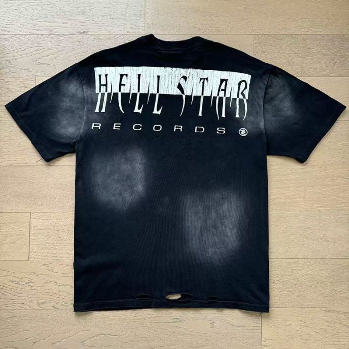 Letter Print Double-Sided Retro High Street T-shirt 2 colors 29033337