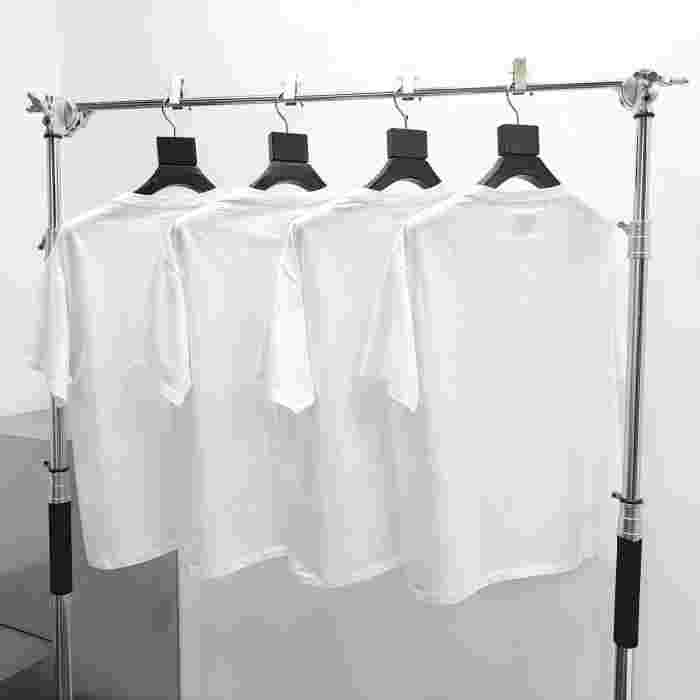 [Big & Tall for weights up to 220 lbs]1:1 quality version Flocked French Text White Print Tee 29033206