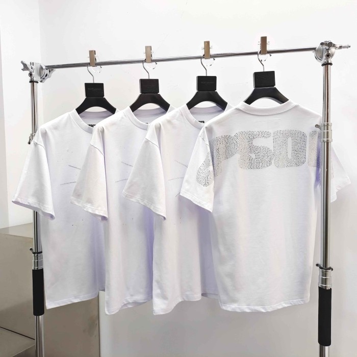 [Big & Tall for weights up to 220 lbs]1:1 quality version Cross Spider Web Rhinestone Tee 2 colors 29033212