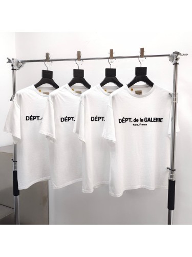 [Big & Tall for weights up to 220 lbs]1:1 quality version Flocked French Text White Print Tee 29033206