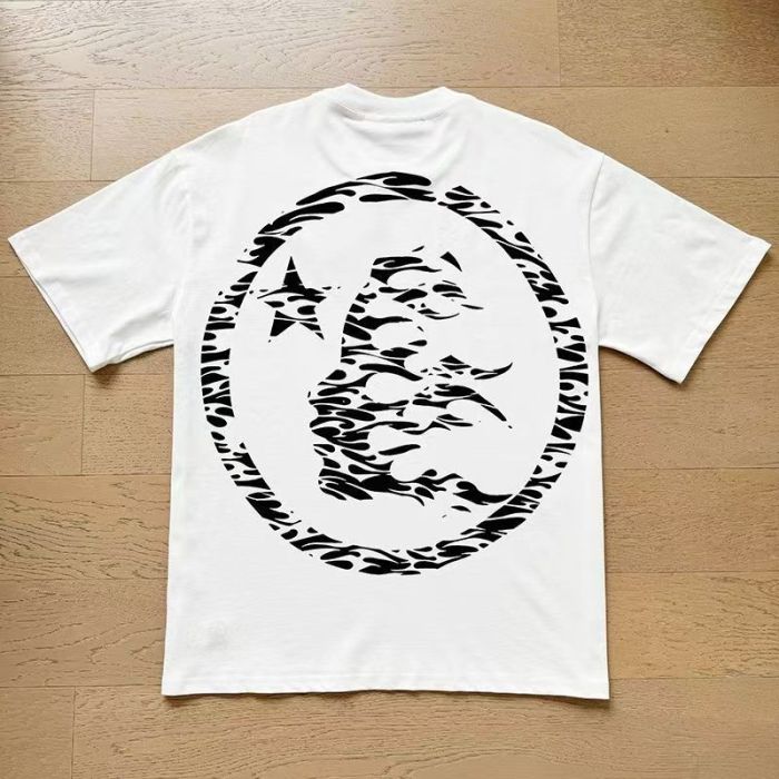 Camouflage Wave Logo Printed American Trend T-Shirt Tee 29032765