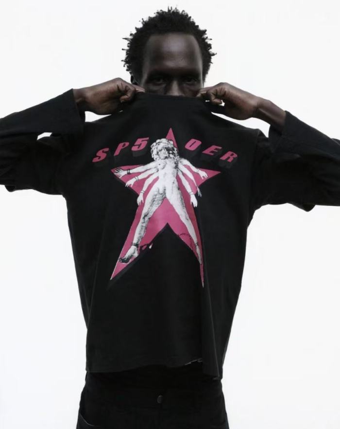 [Big & Tall for weights up to 220 lbs]1:1 quality version Flag Girl Print Tee 29033211