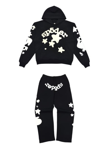 [Big & Tall for weights up to 220 lbs]1:1 quality version Reflective Big Star Print Hoodie & Pants Set 29033214
