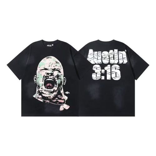Retro Hellstar x Stone Cold  Austin 3:16  Streetwear T-shirt 29033296