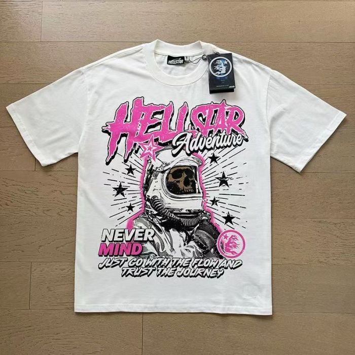 Adventure  Astronaut Skull Print Streetwear T-shirt 2 colors 29033235