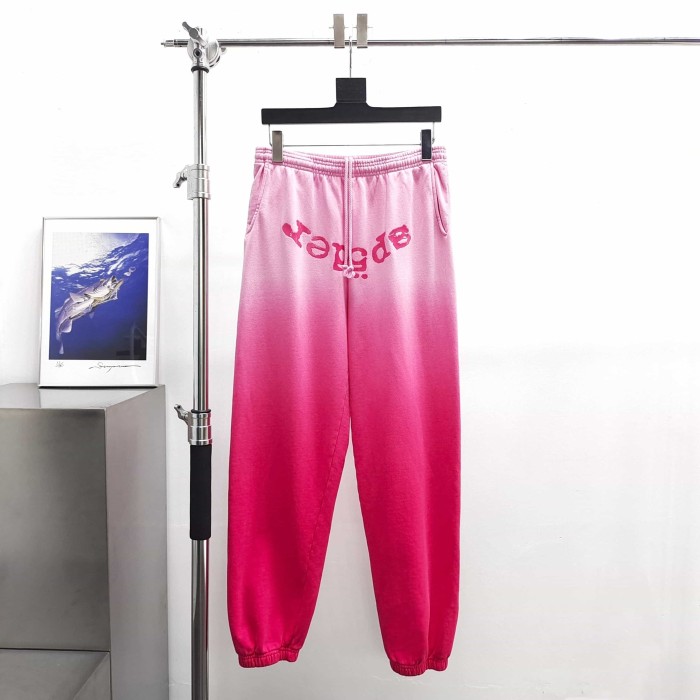 [Big & Tall for weights up to 220 lbs]1:1 quality version Red Pink Dip Dye Print Hoodie & Pants Set 29033218