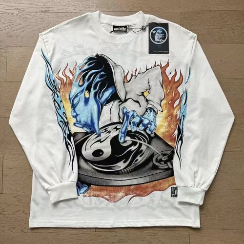 Records DJ Yin Yang Graphic Long Sleeve T-shirt 2 colors 29033330