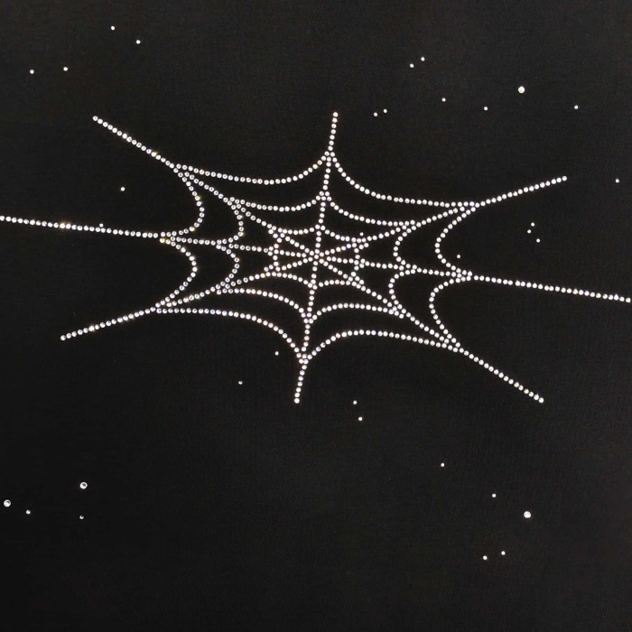 [Big & Tall for weights up to 220 lbs]1:1 quality version Cross Spider Web Rhinestone Tee 2 colors 29033212