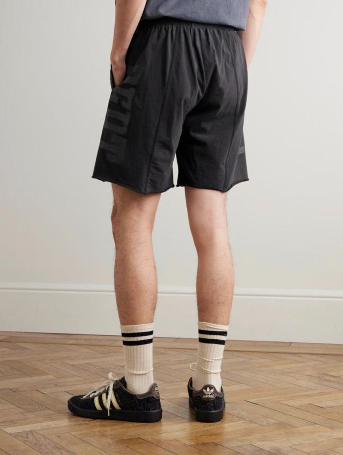[Big & Tall for weights up to 260 lbs]1:1 quality version Left And Right Black Letter Black Printed Shorts 29033208