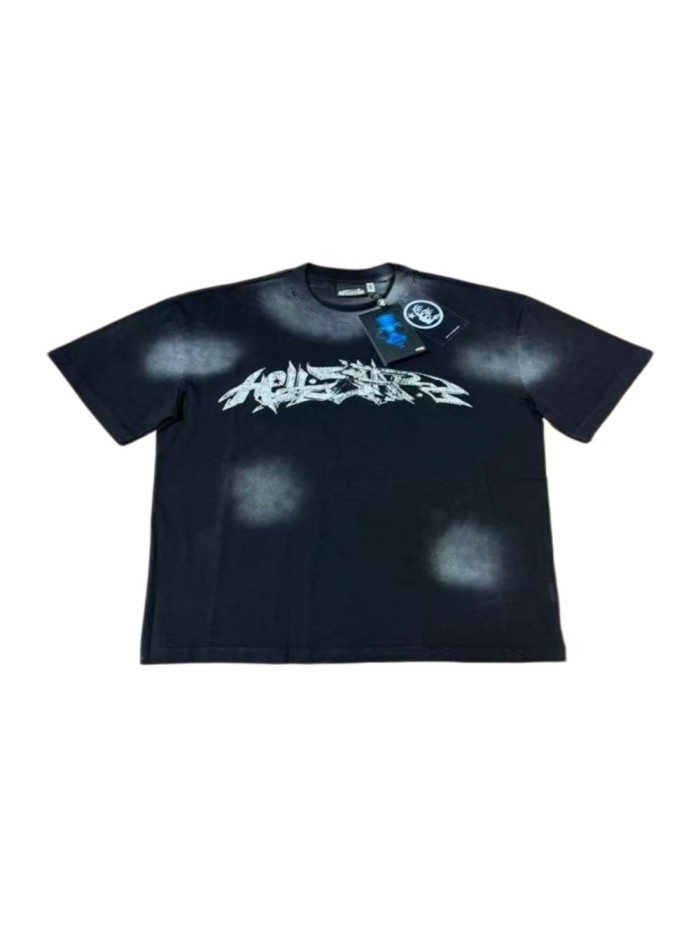 Vintage Spray Wash Double-Sided Logo Oversized T-shirt 29033233