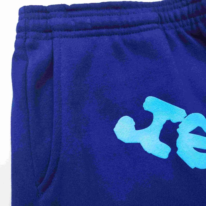 [Big & Tall for weights up to 220 lbs]1:1 quality version Sky Blue Star Dark Blue Print Hoodie & Pants Set 29033215