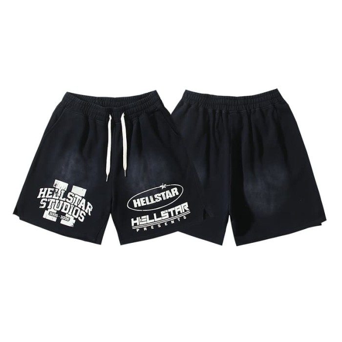 Studio Slogan Print Washed Shorts 29035475