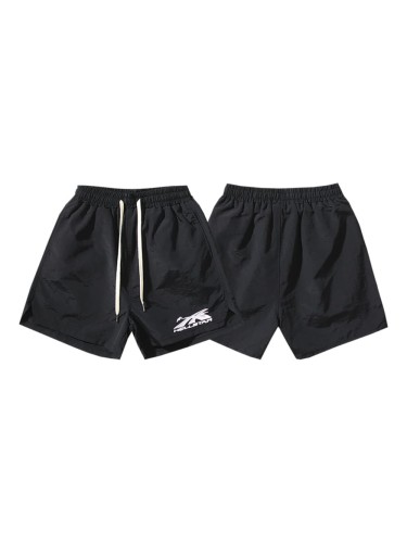 Minimalist Logo Embroidered Beach Shorts 29035463
