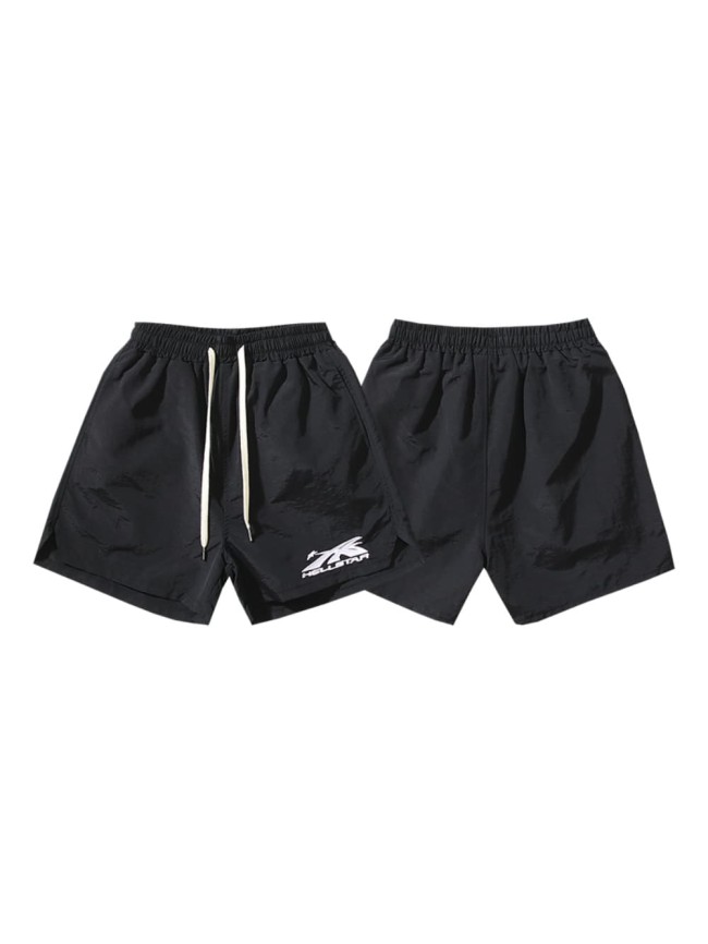 Minimalist Logo Embroidered Beach Shorts 29035463