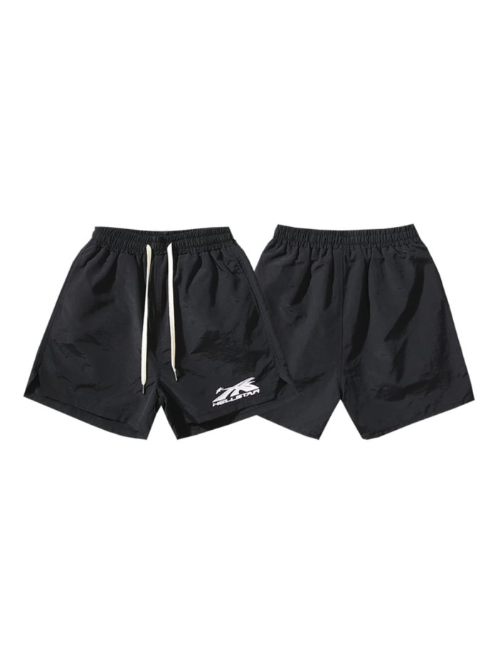 Minimalist Logo Embroidered Beach Shorts 29035463