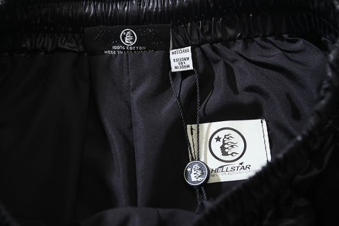 Shiny Nylon Star Logo Print Beach Shorts 29035461