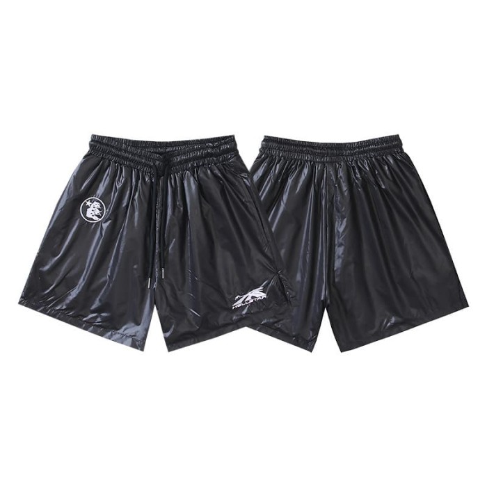 Shiny Nylon Star Logo Print Beach Shorts 29035461
