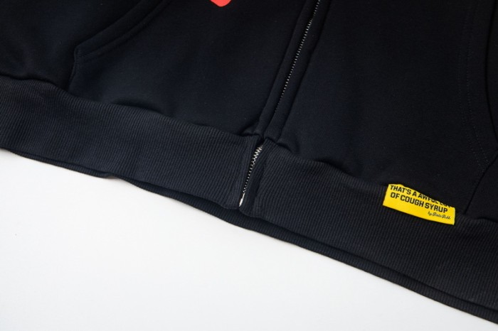 Love Cupid Print Zipper Hoodie 29035412
