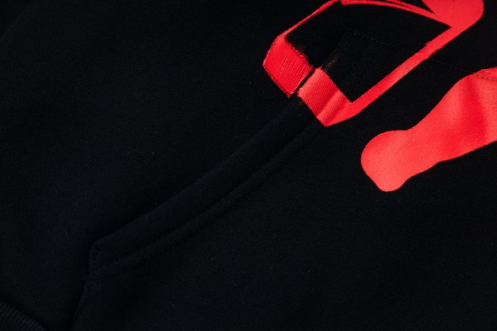 Love Cupid Print Zipper Hoodie 29035412