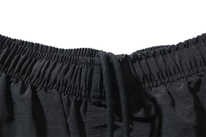 Cursive Letter Print Beach Shorts 29035462
