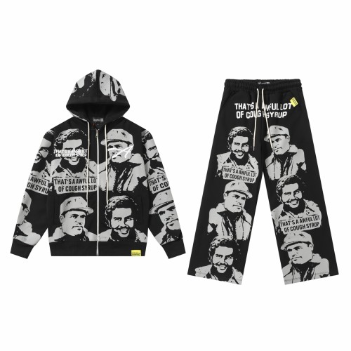 Gangster Figure All Over Print Hoodie & Pants Set 5 colors 29035414